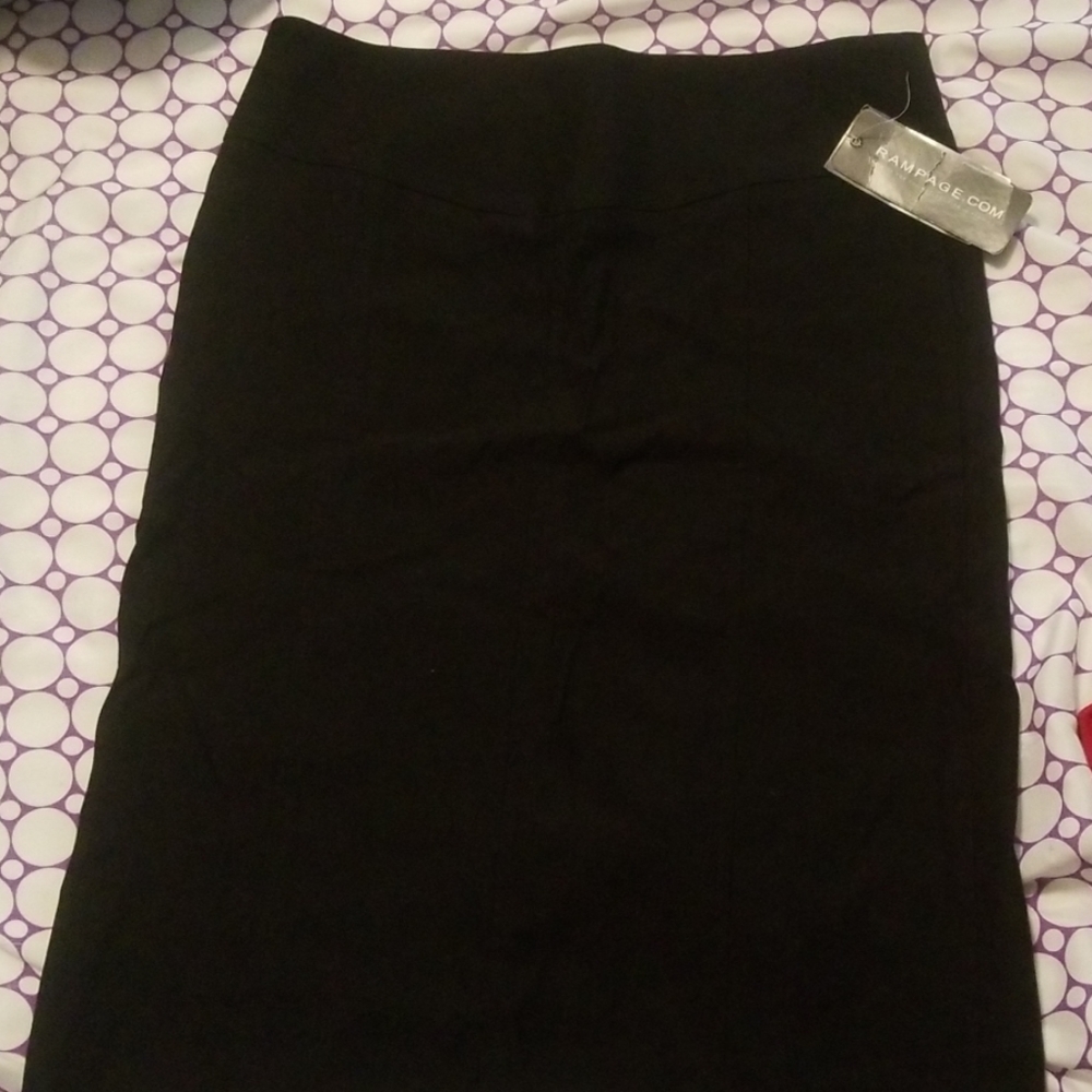 rampage black pencil skirt